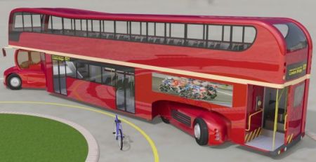 Next double decker London bus.